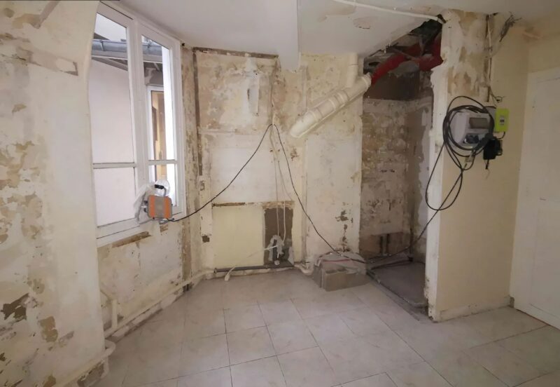 "Transformation einer kleinen Wohnung in Paris: Von Ruinen zu einem schicken Interior dank der Vision eines jungen Mannes"