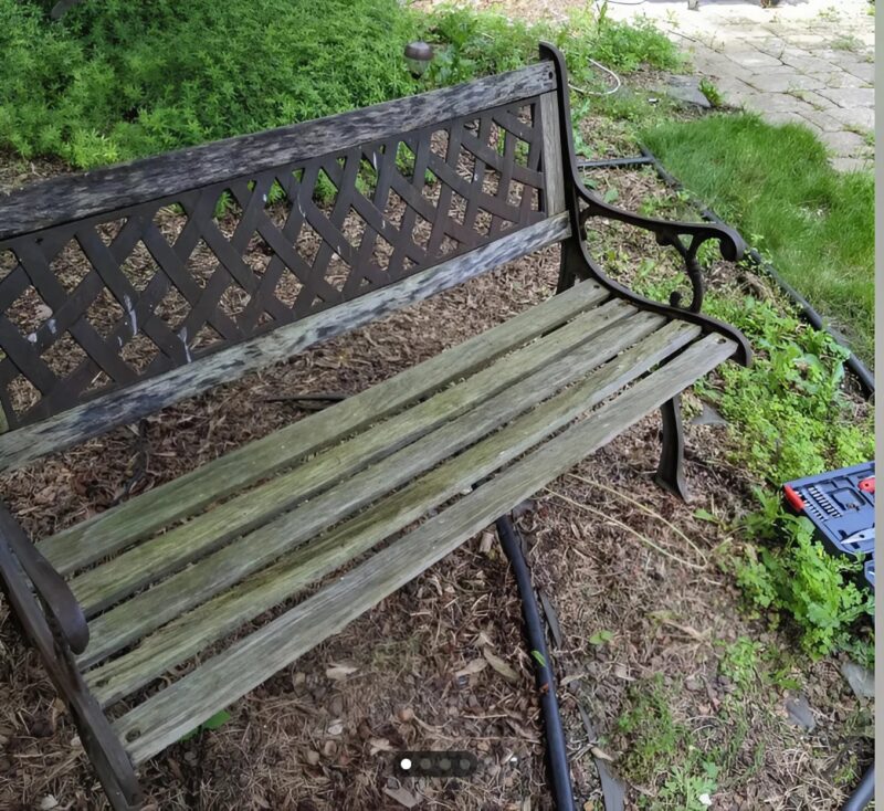 Ich habe eine verlassene Gartenbank restauriert: ein zweites Leben für ein vergessenes Möbelstück 🌿🛠️