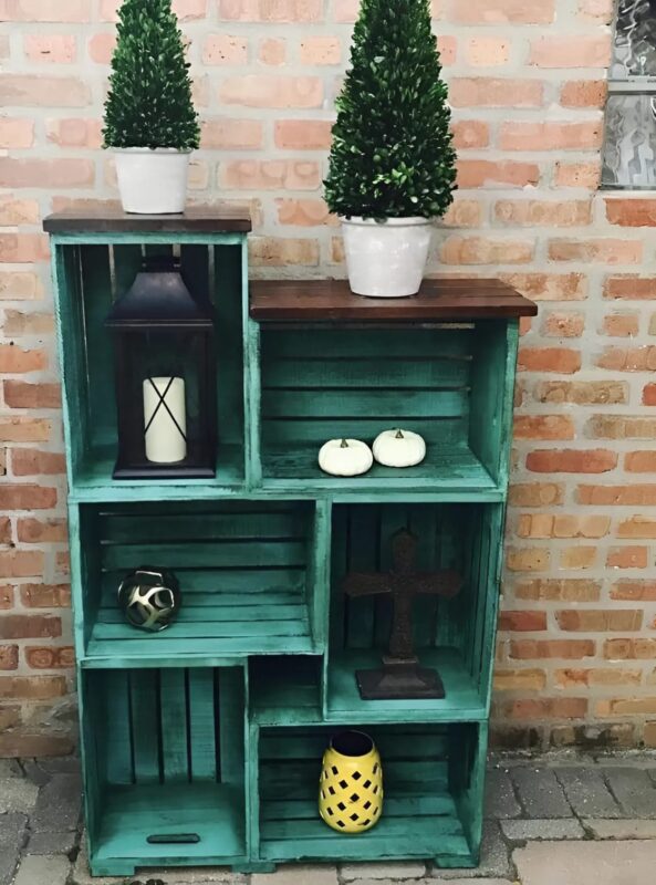 Kreative Ideen für DIY-Nachttische aus Holzkisten, ökologisch und modern