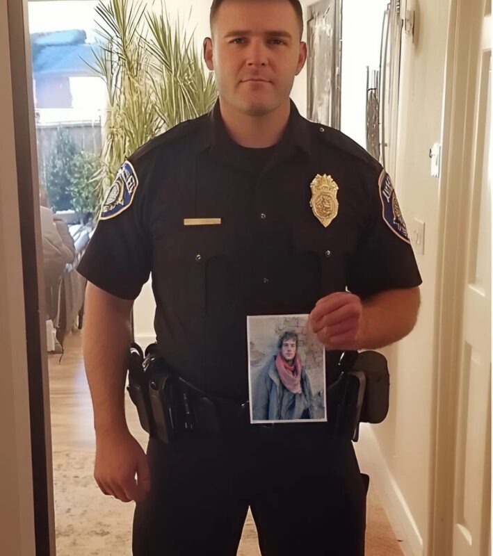 Ich half einem Obdachlosen – 5 Jahre später stand ein Polizist mit seinem Foto vor meiner Tür
