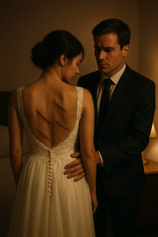 Am Abend unserer Hochzeit, als ich ihr das Kleid auszog, war ich zutiefst erschüttert…