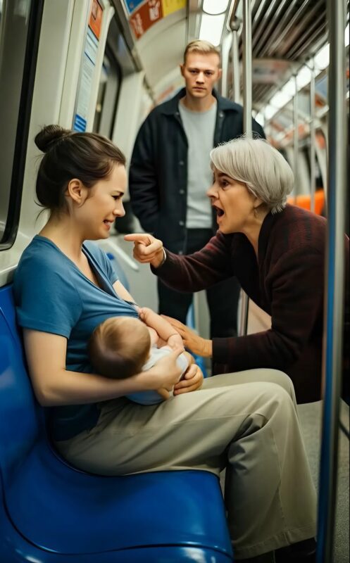 In der U-Bahn stillte eine junge Mutter ihr Baby und wurde mit einer ungerechten und schockierenden Kritik konfrontiert