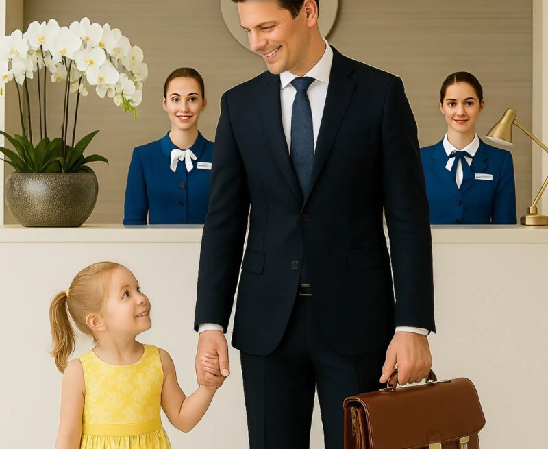 « Ich bin hier für das Vorstellungsgespräch meiner Mama », sagte das kleine Mädchen im gelben Kleid, das allein in ein multinationales Unternehmen gekommen war