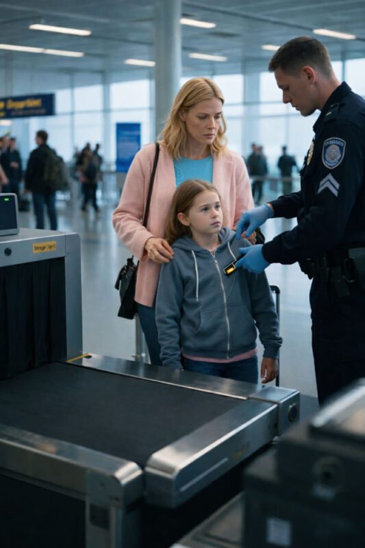 Meine 10-jährige Tochter hat den Scanner ausgelöst wegen eines „seltsamen Gegenstands“, der in ihrem Sweatshirt versteckt war – Als die Polizei entdeckte, was seit Monaten darin eingenäht war, wurde ich eiskalt, als ich erfuhr, wer es dort hineingetan hatte