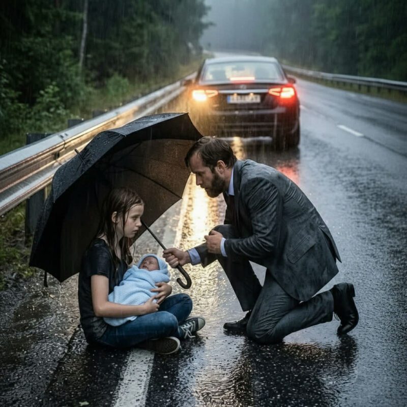 Dieser Millionär hielt sein Auto an, nachdem er ein kleines Mädchen weinen sah — aber das, was sie trug, veränderte alles!