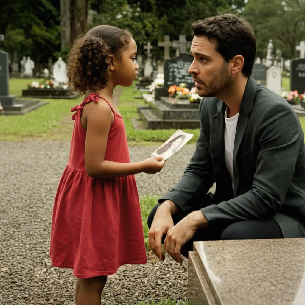 — Entschuldigen Sie… dieses Foto ist in Ihre Nähe gefallen. Aber… ich verstehe nicht… warum haben Sie ein Foto meiner Mama? — fragte mich ein unbekanntes Mädchen auf dem Friedhof