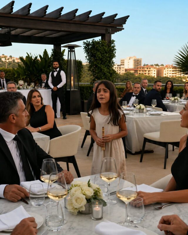 In einem luxuriösen Restaurant, in dem Kristalllüster das goldene Abendlicht widerspiegelten, durchbrach eine unerwartete Szene die feierliche Harmonie des Ortes