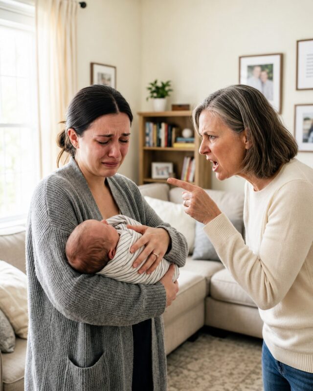 Von ihrer Schwiegermutter jeden Tag gedemütigt, bricht eine junge Mutter zusammen… bis zu dem Moment, in dem ihr Baby plötzlich still wird
