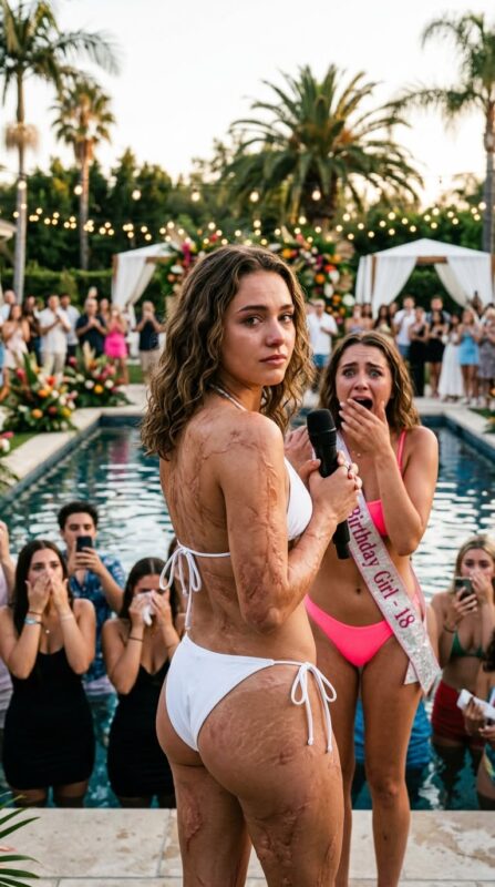 — Du bist ein Monster. Du wirst dich niemals trauen, einen Bikini wie meinen zu tragen, — höhnte Chloé, bevor sie die Gäste dazu brachte, zu skandieren: „Zieh ihn aus!“