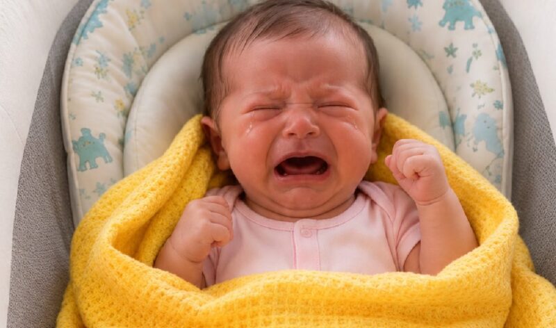 „Unser drei Wochen altes Baby hörte nicht auf zu weinen… aber als ich unter seine Wiege schaute, entdeckte ich etwas, das mir das Blut in den Adern gefrieren ließ.“