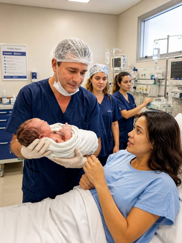 Ich habe unter großen Schwierigkeiten entbunden … dann wurde der Arzt blass, als er die Schulter meines Babys sah