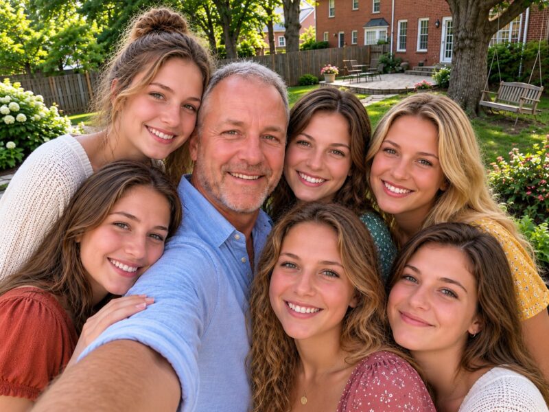 Meine Frau verließ mich und unsere sechs Töchter für ihren reichen Chef. Fünfzehn Jahre später tauchte sie bei der Hochzeit unserer ältesten Tochter auf und beschuldigte mich, unsere Familie zerstört zu haben