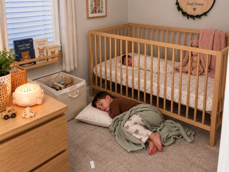 Mein siebenjähriger Sohn schlief jede Nacht unter dem Bettchen seiner Schwester mit Down-Syndrom: Was er beschützte, war erschreckend und zutiefst bewegend