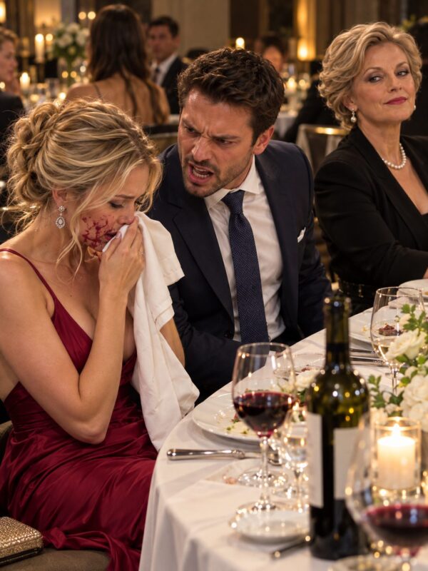 Mein Mann schüttete mir vor den Augen des gesamten Restaurants ein Glas Wein ins Gesicht, weil ich mich weigerte, eine exorbitant hohe Rechnung zu bezahlen. Seine Mutter lächelte...
